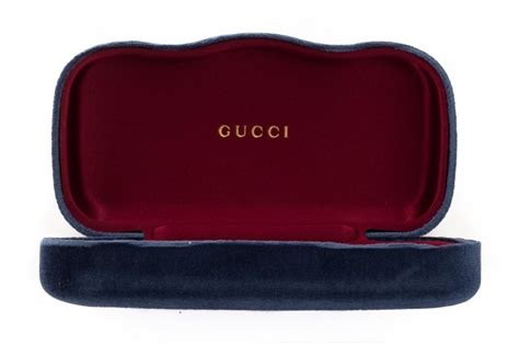 gucci eyeglasses blue|blue Gucci glasses case.